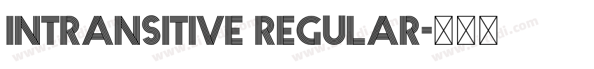 Intransitive Regular字体转换